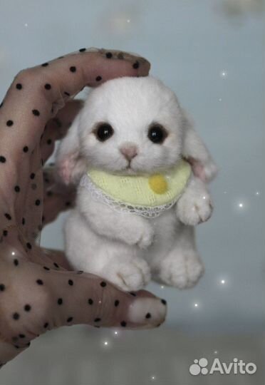 Игрушка тедди Зайка 10 см