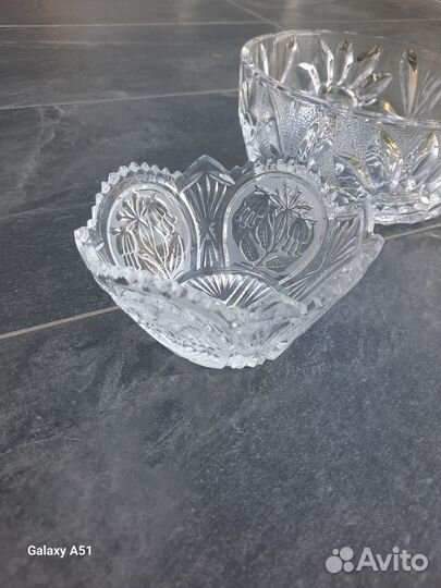Конфетница СССР хрусталь