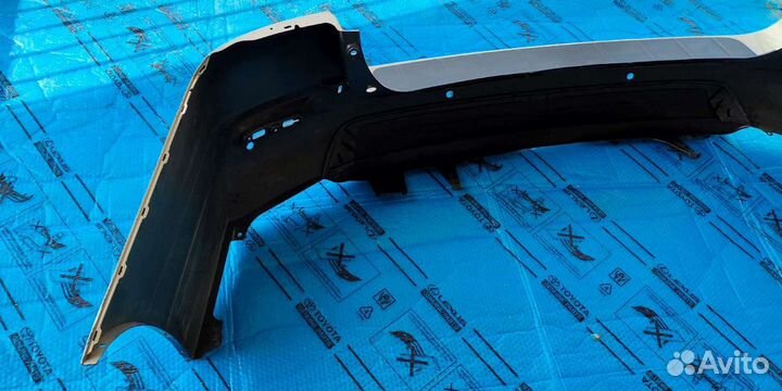 Задний бампер Хайлендер бежевый с накладкой 10-13