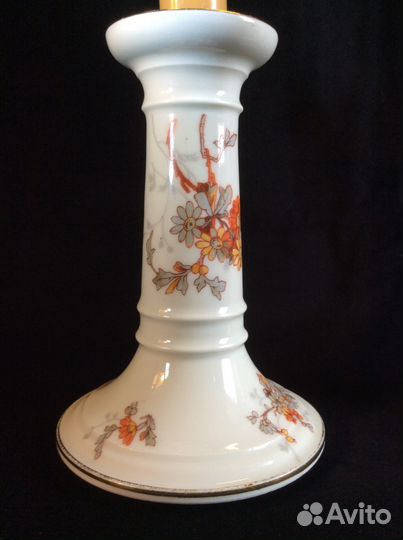 Подсвечники антиквар Лимож фарфор 1890 Франция