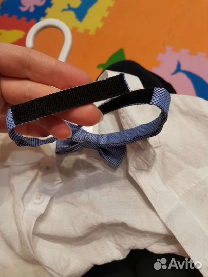 Нарядная рубашка на годик шорты 92