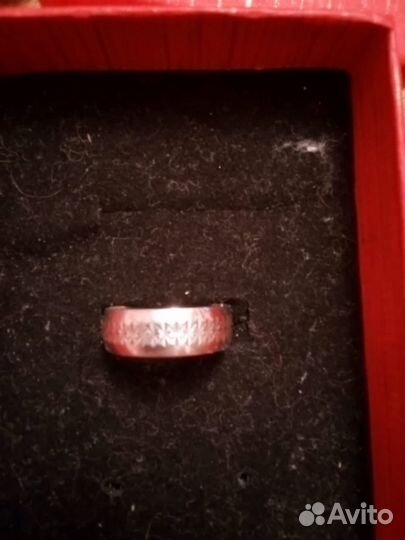 Кольцо серебро