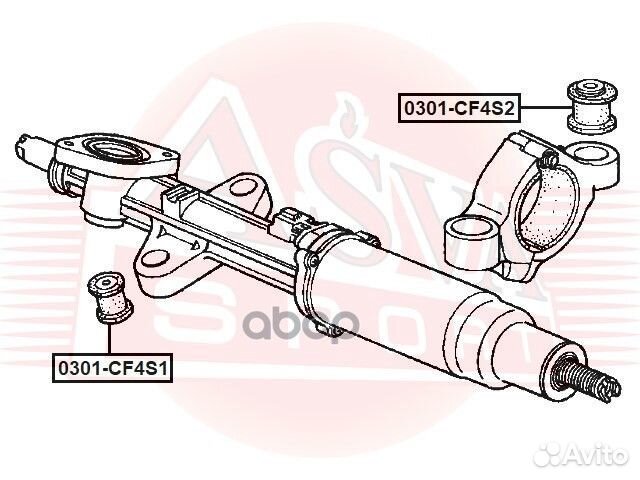 Сайлентблок рулевой рейки 0301-CF4S1 asva
