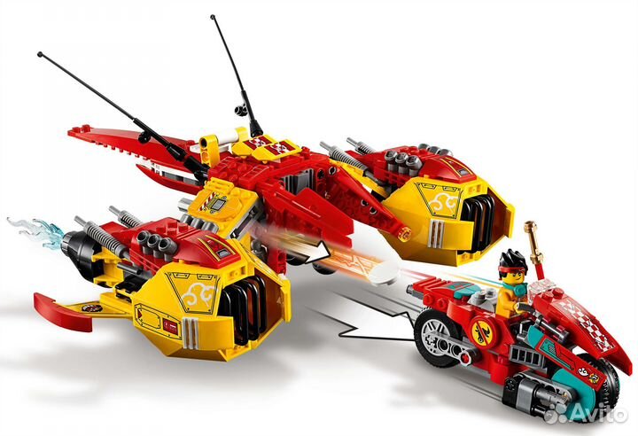 Lego Monkie Kid 80008 Реактивный самолёт Манки Кид