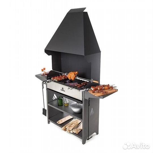 Мангал с зонтом для дома