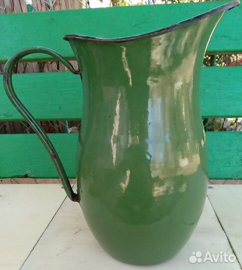 Старинный кувшин, эмалерованая посуда СССР