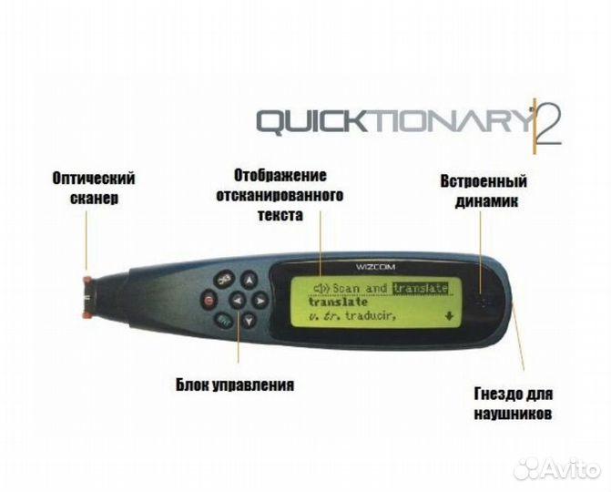 Ручной переводчик с английского Quicktionary 2