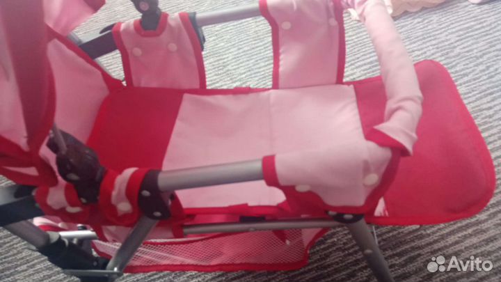 Коляска для кукол двухместная