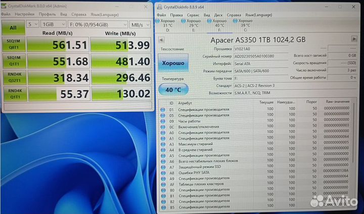 SSD диск Apacer AS350 2.5