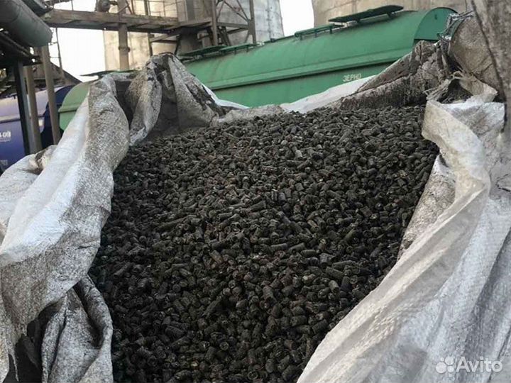 Пеллеты из лузги подсолнечника