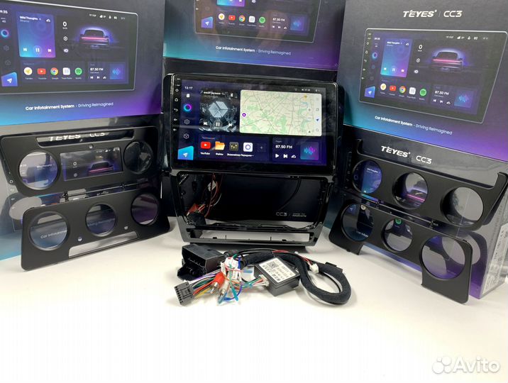 Магнитола на андройде Teyes CC3 3/32 для Skoda