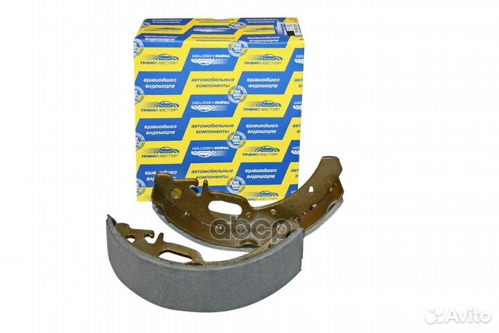 Колодки барабанного тормоза с накладками в сбор