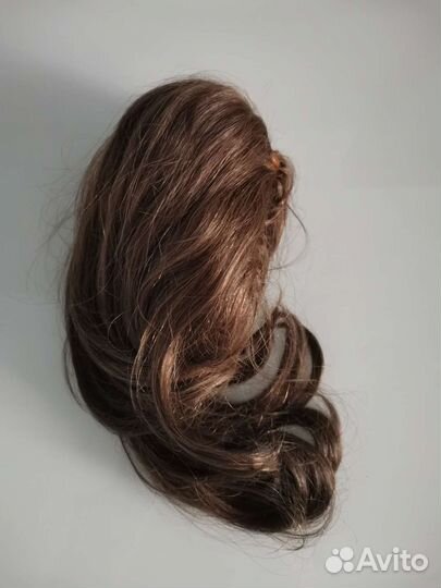 Шиньон из натуральных волос хвост на крабе