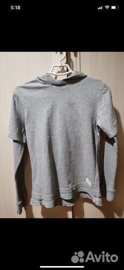 Лонгслив серый