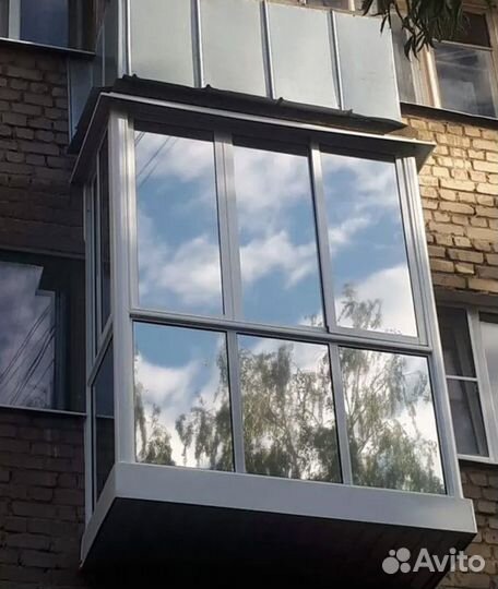 Остекление балкона лоджии под ключ
