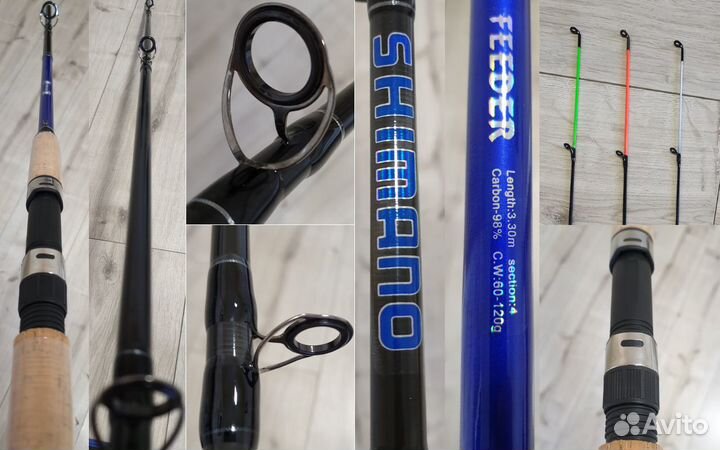 Спиннинг Удочка фидер 3.3 метра тест 60-120 грамм