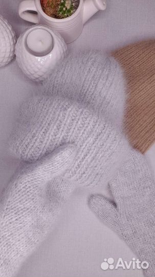 Комплект шапка, варежки