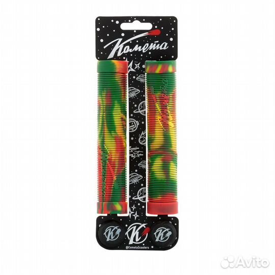 Грипсы самокат Комета Альфа Раста (+ заглушки) L160mm