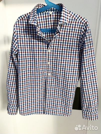 Модная рубашка на мальчика, 134 размер