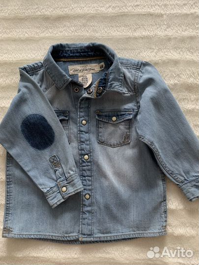 Джинсовая рубашка hm