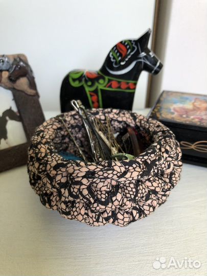 Вязанные корзинки для яиц