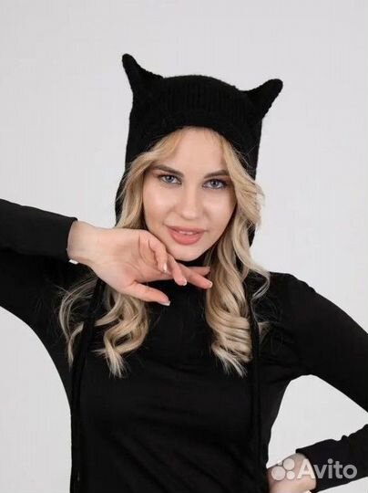 Вязаная шапка y2k