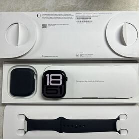 Apple watch 10 46mm jet black M/L (1 носка)