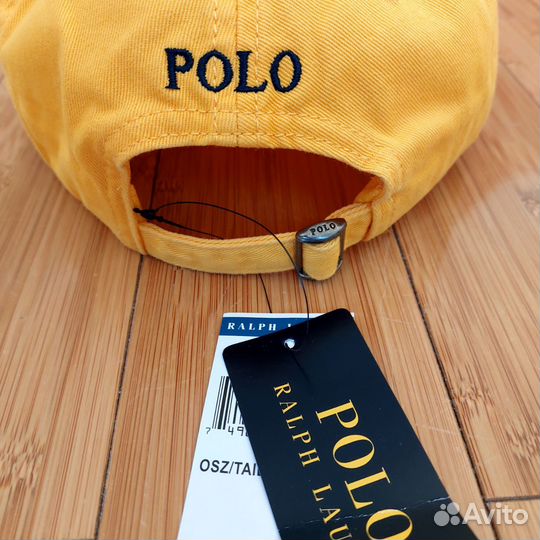 Кепка бейсболка Polo Ralph Lauren premium жёлтая