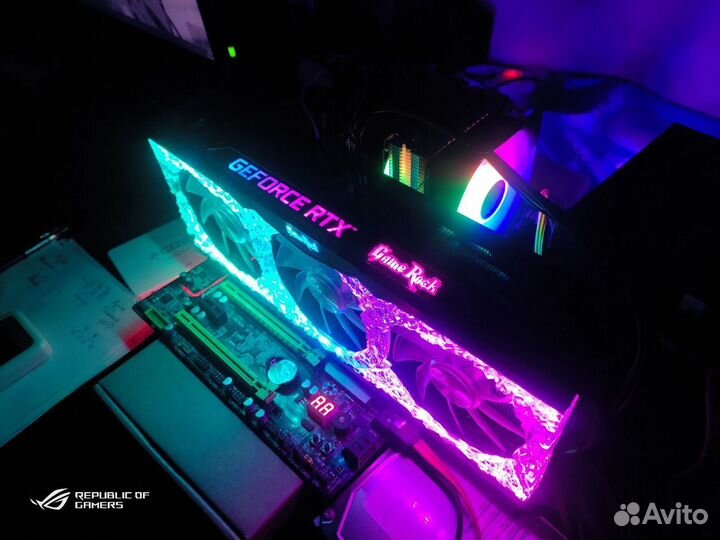 3070 gamerock (под медными пластинами)