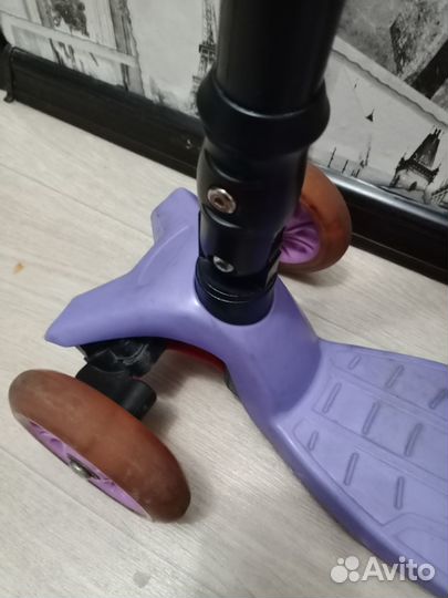 Самокат детский светящиеся колёса