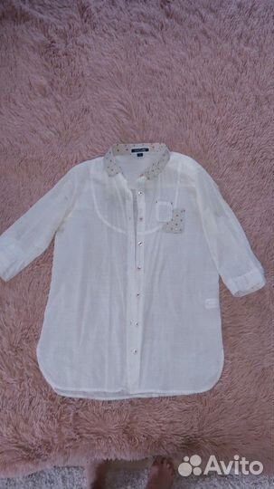 6 блузкок-рубашек-туник на девочку рост 150-158, р
