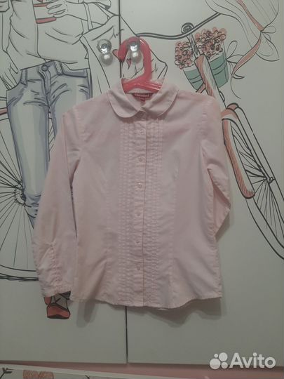 Рубашка для девочки в школу