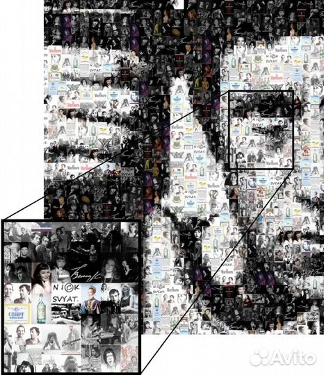 Эксклюзивные портреты-фотомозаики на заказ