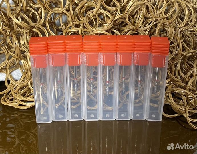 Фреза пламя D 2.3мм с красной насечкой