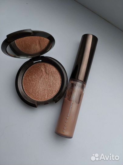 Румяна/хайлайтер/бронзер becca rose gold