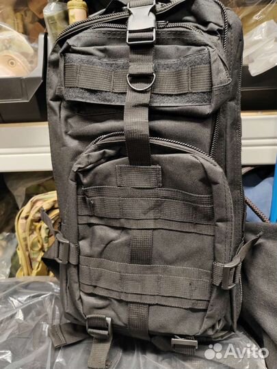 Тактический походный рюкзак 25л черный