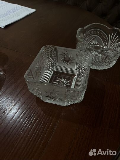 Хрустальная конфетница