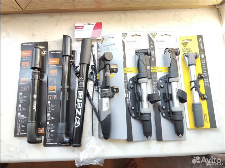 Новые насосы Вд + ручные. Topeak, RockShox, Lifeli