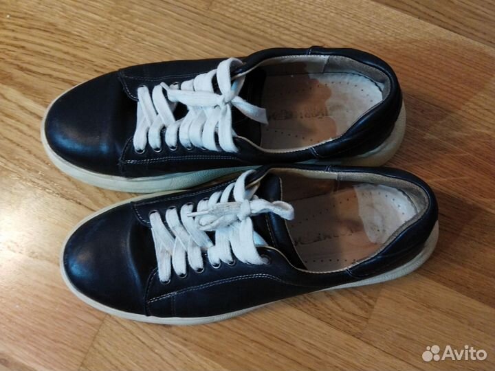 Кожаные туфли кроссы 38 размер