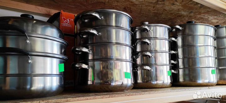 Новая мантоварка пароварка мантышница 2 3 4 яруса