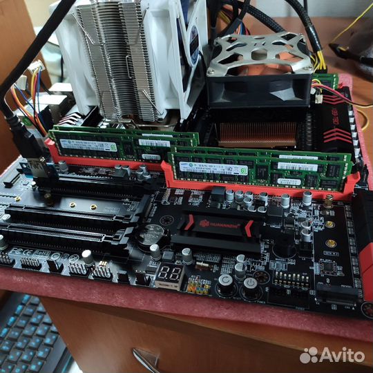 Xeon E5 2*2678v3 24 ядра 48 huananzhi X99 128Гб