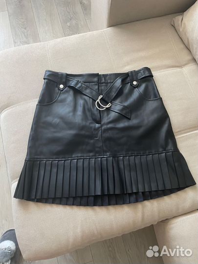 Кожаная юбка