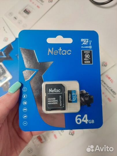 Карта памяти micro sd 32 гб, 64 гб, 128 гб, 256 гб