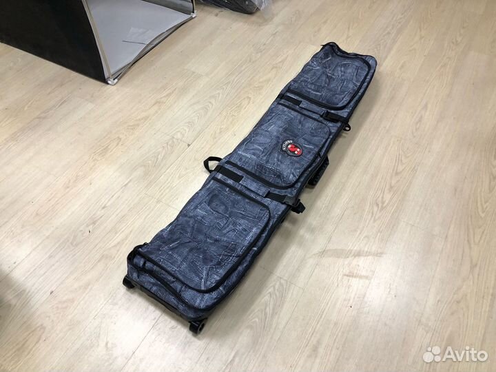 Чехол для сноуборда с колесами (синий джинс) 166см