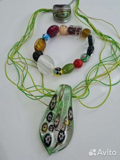 Винтажная бижутерия, браслет, подвеска, колье