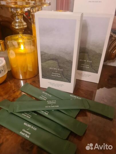 Маска с зелёным чаем green TEA bomb от Recipe&Co