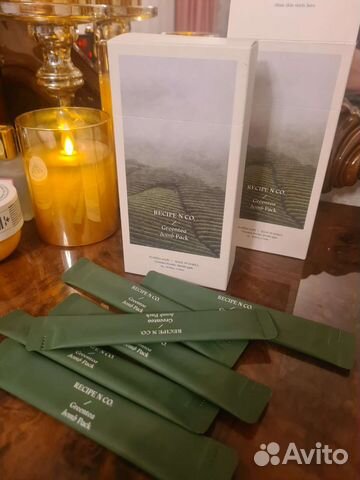 Маска с зелёным чаем green TEA bomb от Recipe&Co