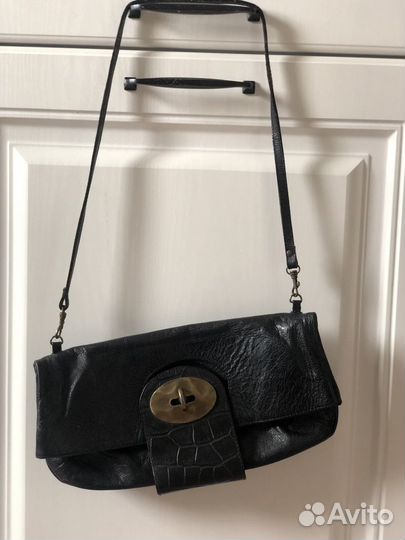 Сумка женская натуральная кожа черная