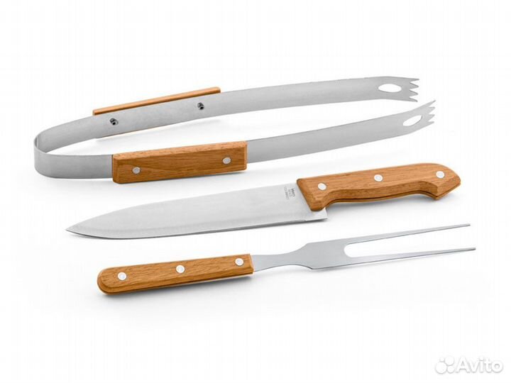 Набор для барбекю «grill», натуральный/серебристый