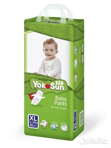 Подгузники-трусики Yokosun ECO все размеры